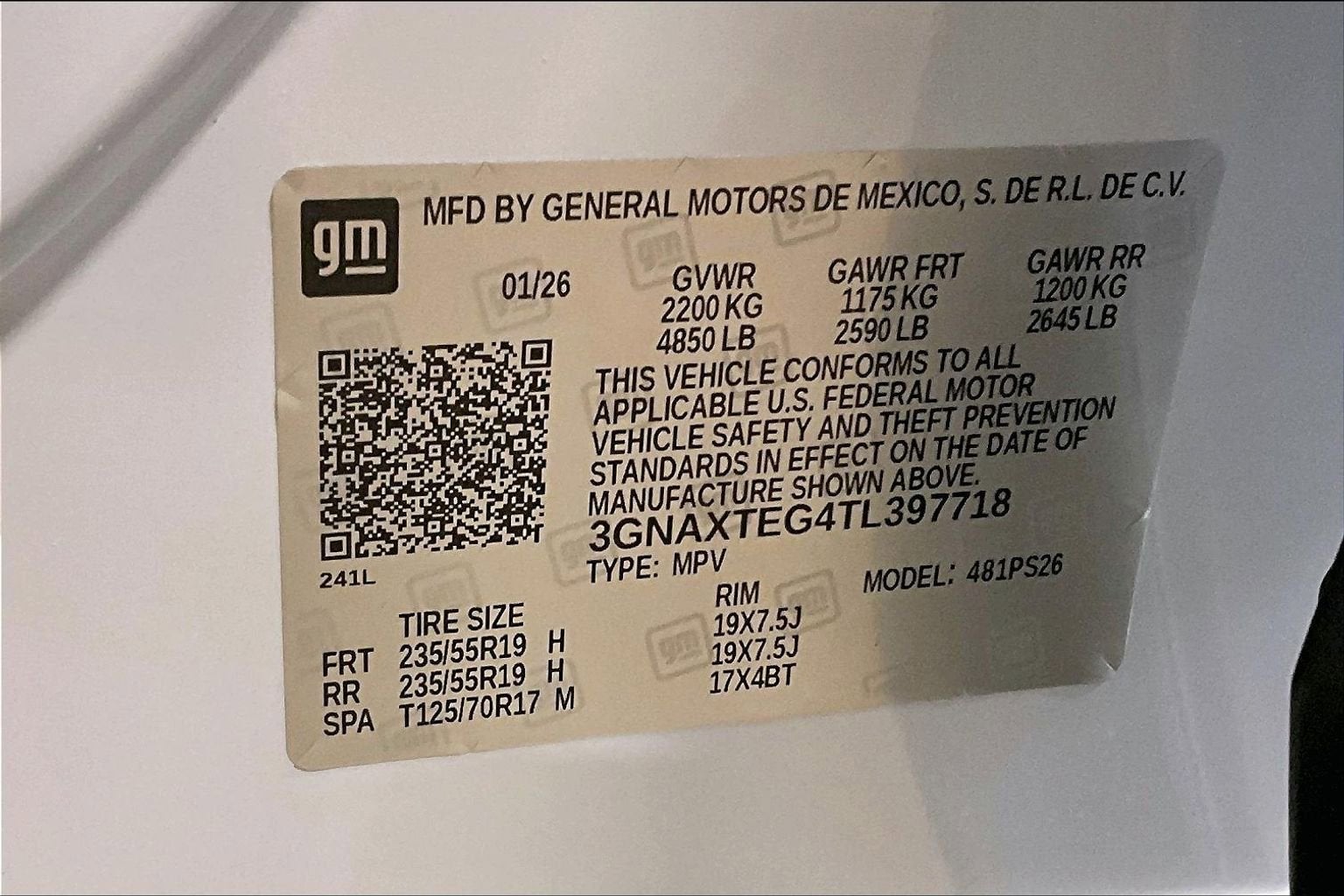 2026 Chevrolet Equinox RS
