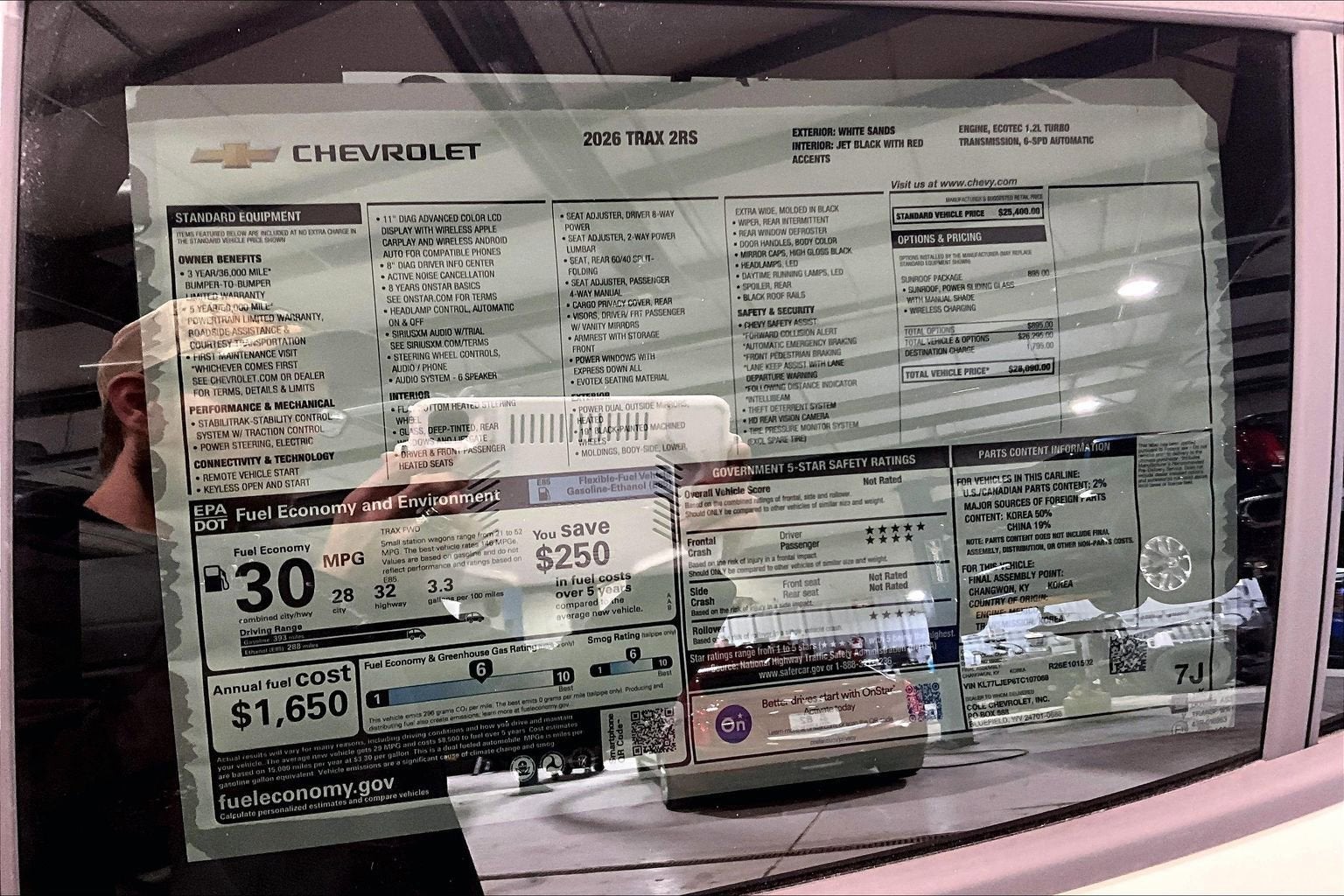 2026 Chevrolet Trax 2RS