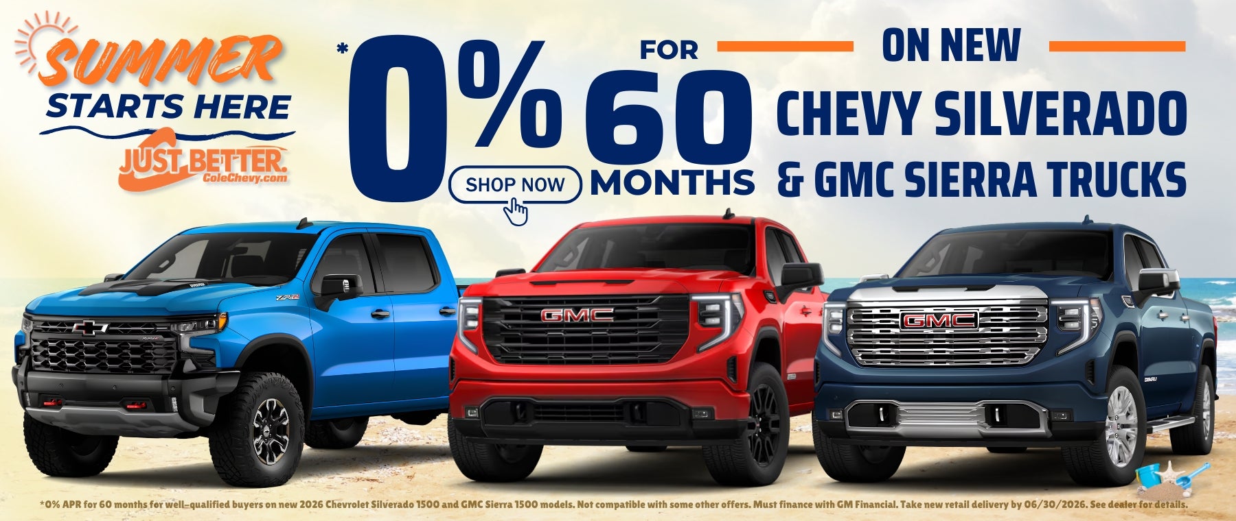 0% on New Chevy & GMC 1500s