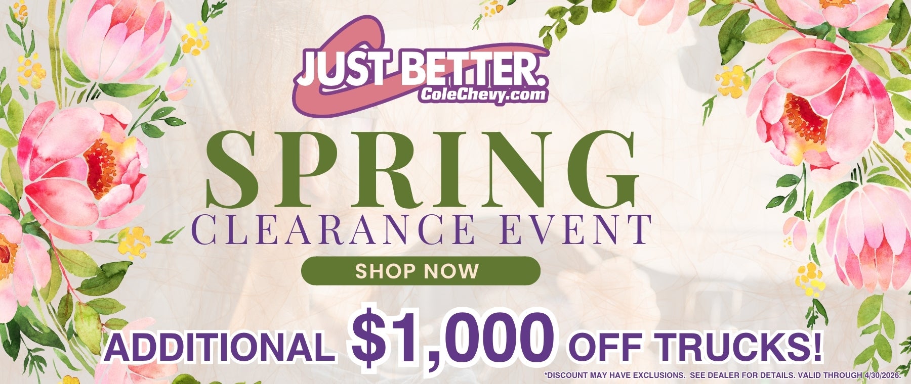 Spring Clearance Event