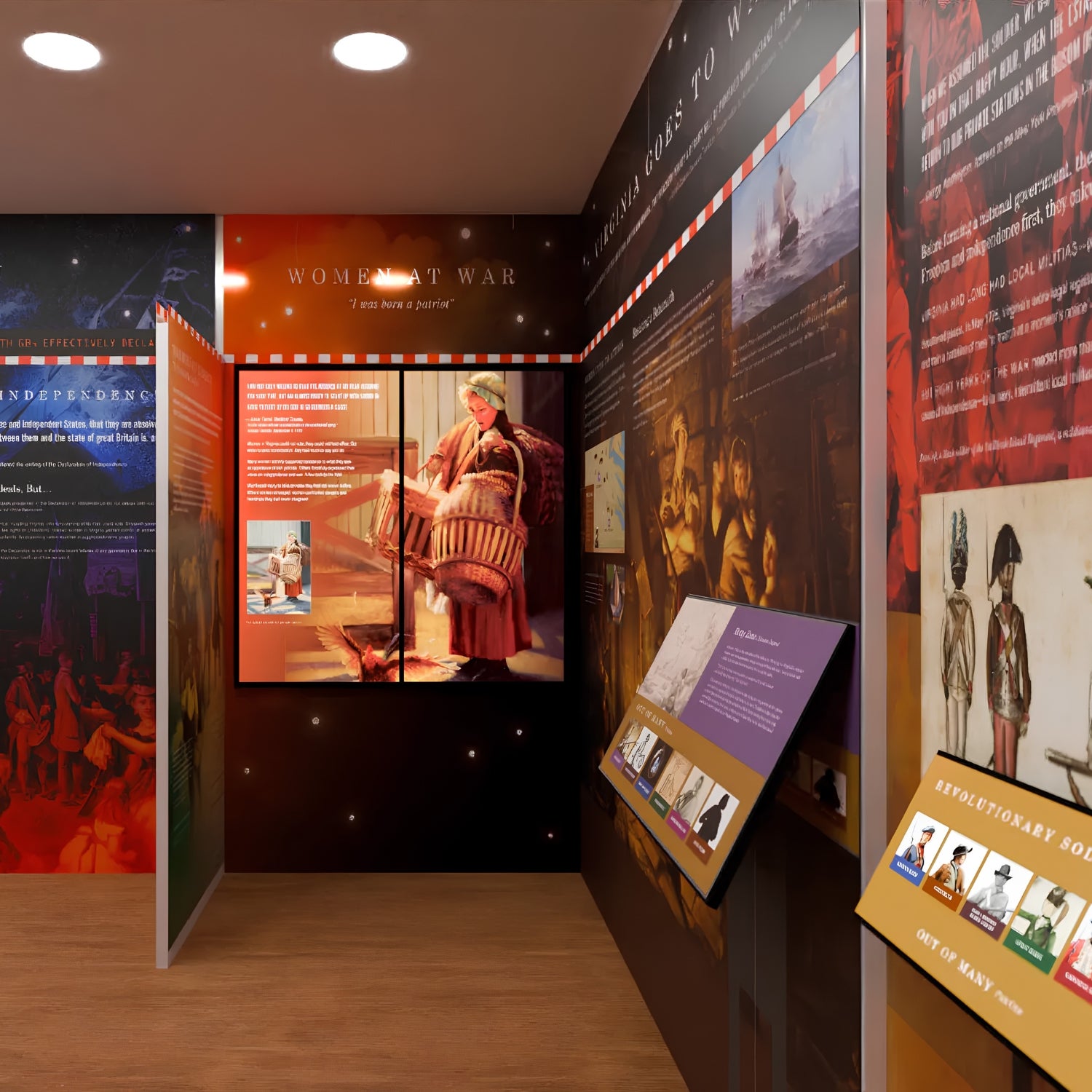 Interactive history exhibit