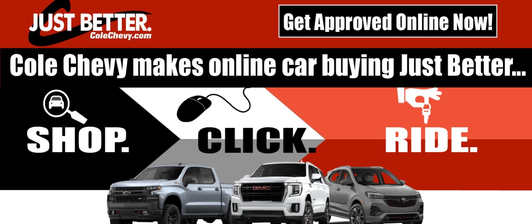 Buying vehicles online made easy at Cole Chevrolet GMC Bluefield